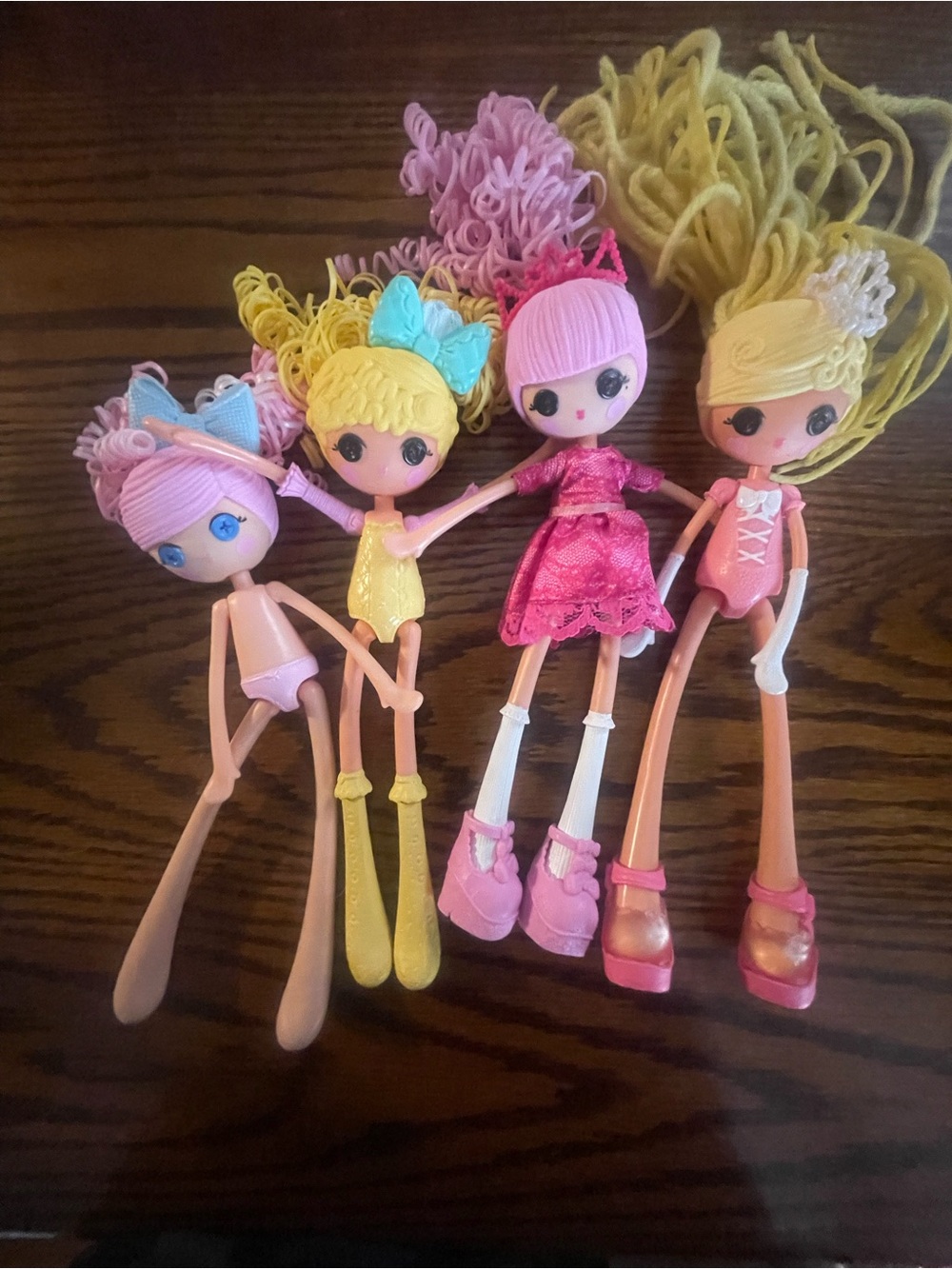 Lalaloopsy Girls Crazy Hair dolls - Lot of four (4)